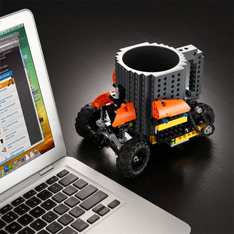 積木設計創意牛奶杯咖啡杯內置磚杯飲水器