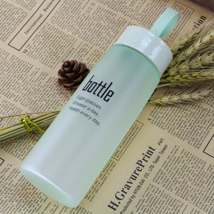 水瓶塑料運動磨砂防漏飲用瓶 便攜時尚飲具旅遊瓶為情侶, 容量：520ML