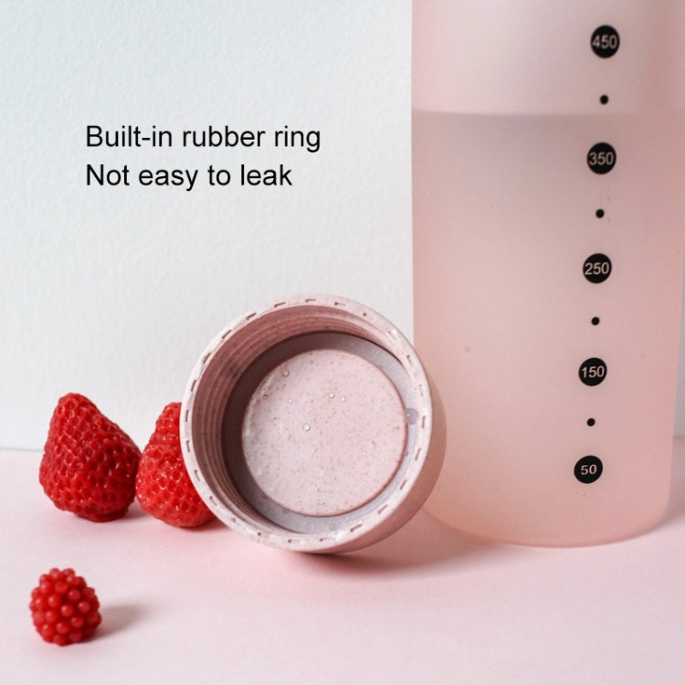 水瓶塑料運動磨砂防漏飲用瓶 便攜時尚飲具旅遊瓶為情侶, 容量：520ML