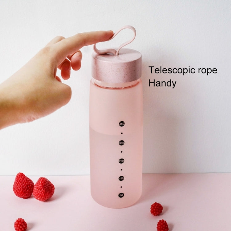 水瓶塑料運動磨砂防漏飲用瓶 便攜時尚飲具旅遊瓶為情侶, 容量：520ML