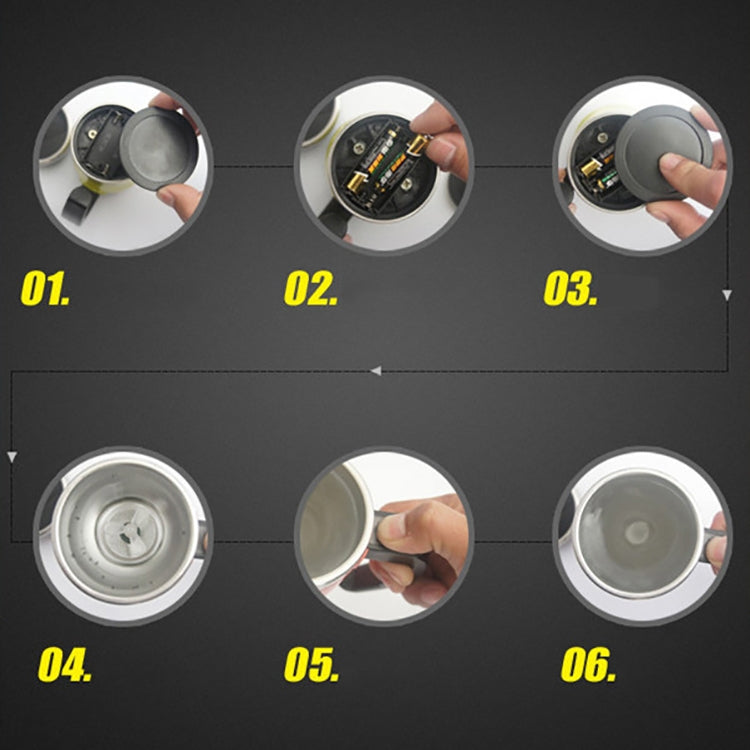 400毫升馬克杯懶人自動攪拌杯咖啡牛奶杯子智能不銹鋼果汁混合杯飲具