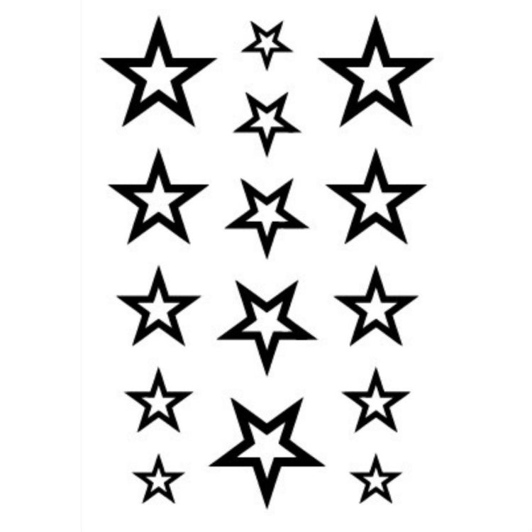 10張一賣 經典黑色一次性防水紋身貼