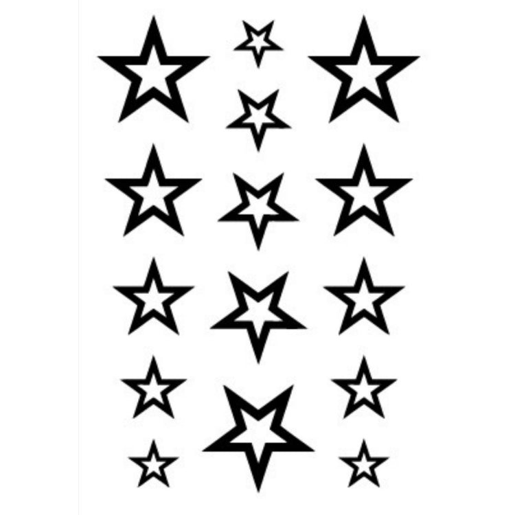 10張一賣 經典黑色一次性防水紋身貼