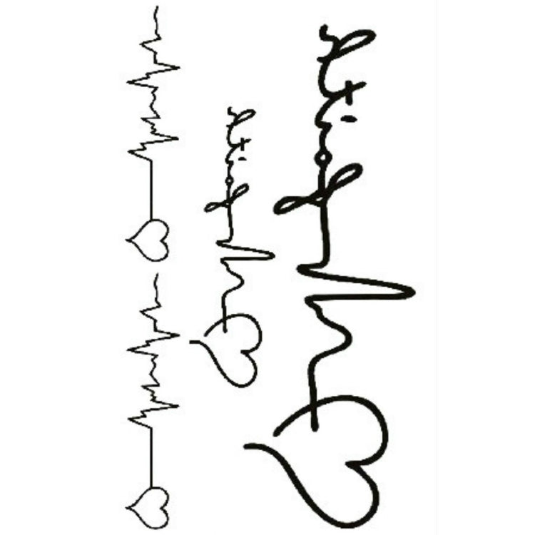 10張一賣 經典黑色一次性防水紋身貼