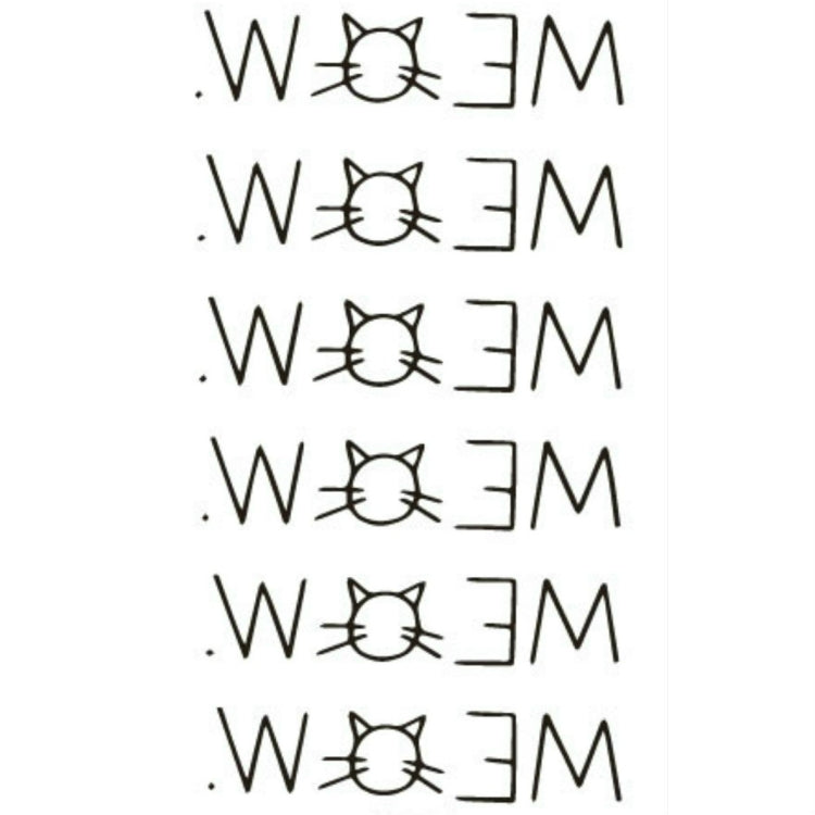 10張一賣 經典黑色一次性防水紋身貼