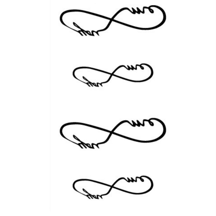 10張一賣 經典黑色一次性防水紋身貼