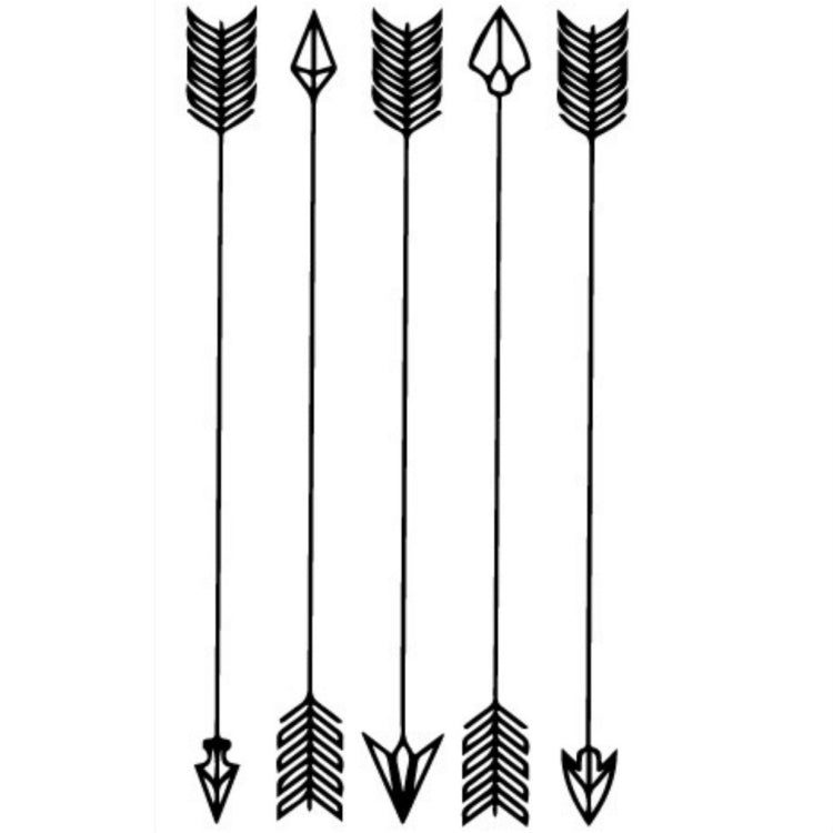 10張一賣 經典黑色一次性防水紋身貼