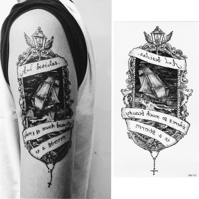 2張一賣 小型全臂一次性防水紋身貼