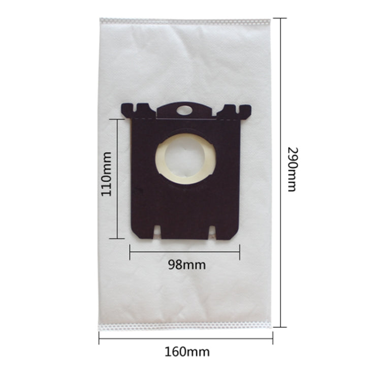 10件套 真空吸塵器袋塵袋配件白色適用於伊萊克斯菲利普龍捲風吸塵器過濾器和S-BAG
