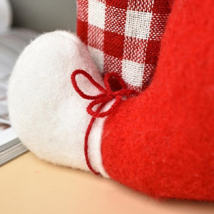 聖誕無臉娃娃酒瓶套聖誕老人餐桌站姿公仔酒瓶套裝飾品