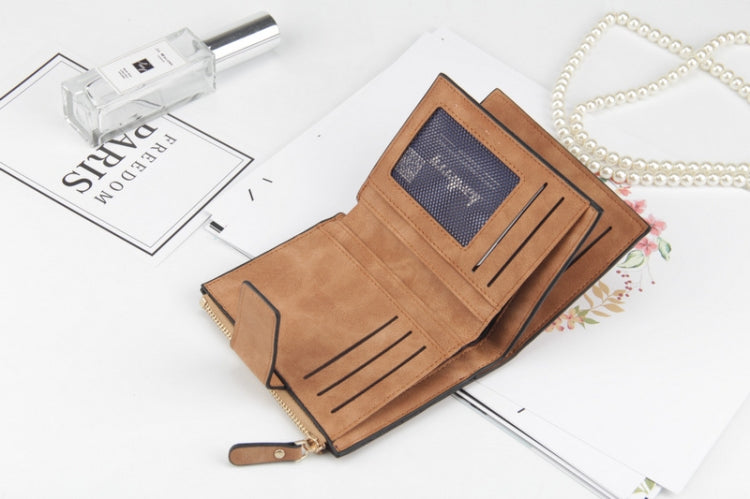 皮革搭扣小號修身女士錢包卡包零錢包