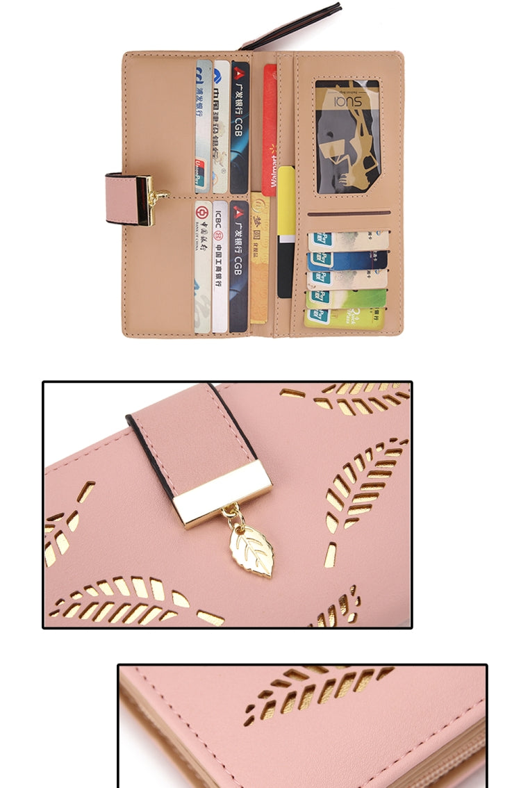 女士長款金色空心恭弘=叶 恭弘袋錢包零錢包卡包