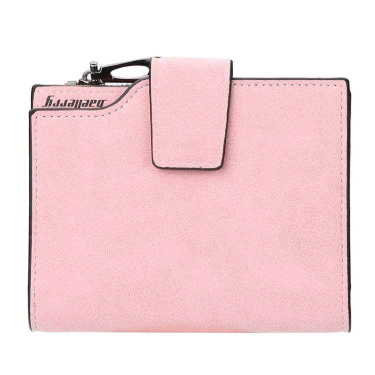 女士復古時尚皮革短款錢包拉鏈硬幣零錢包