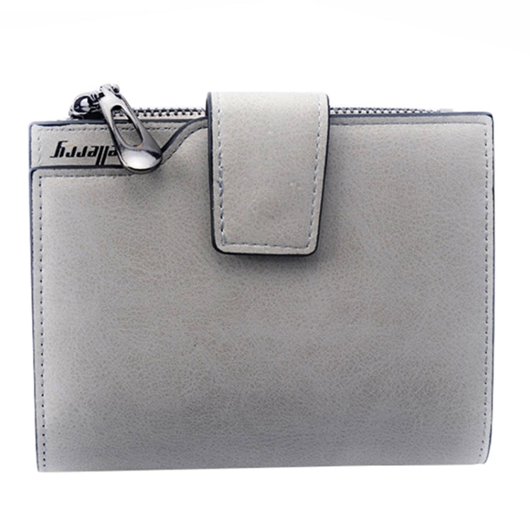 女士復古時尚皮革短款錢包拉鏈硬幣零錢包