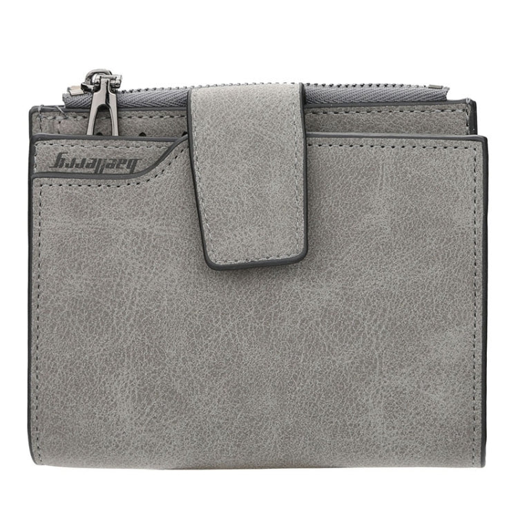 女士復古時尚皮革短款錢包拉鏈硬幣零錢包