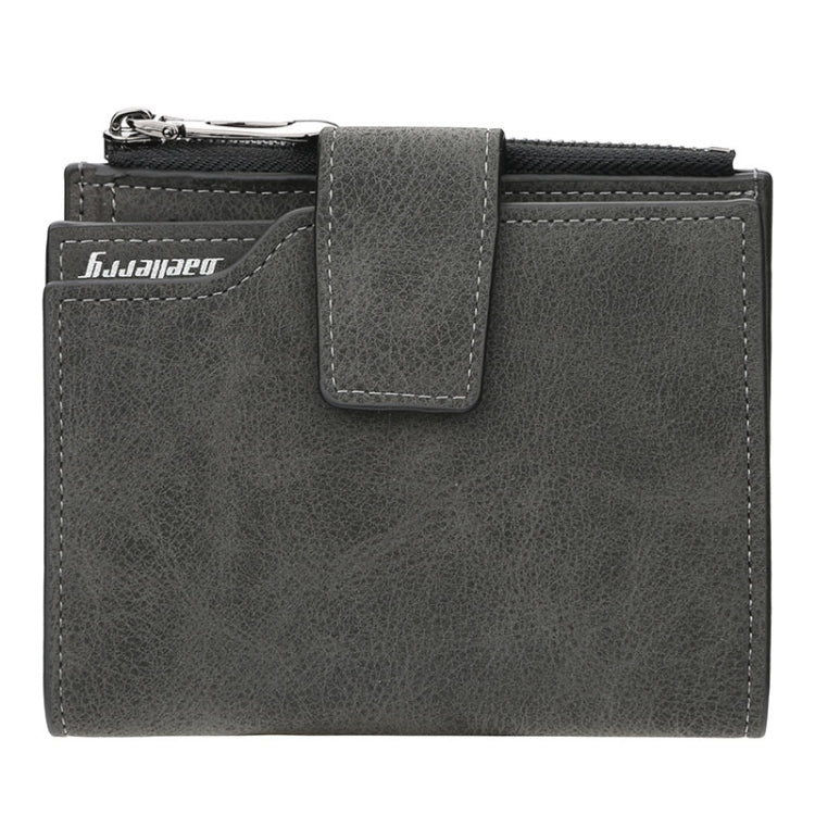 女士復古時尚皮革短款錢包拉鏈硬幣零錢包