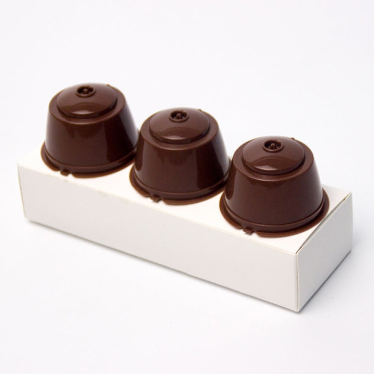 3件/套 環保可重複使用咖啡膠囊套裝 食品級塑料PP咖啡過濾籃軟膠囊