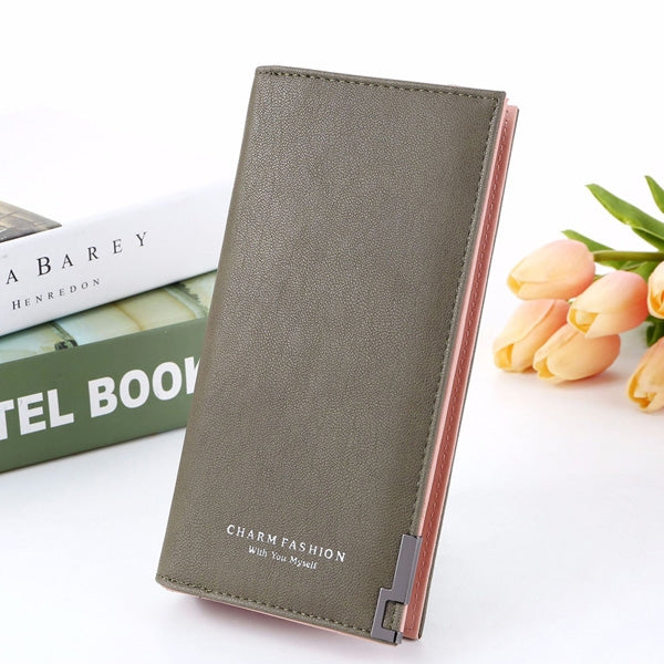 長款錢包拉鏈零錢包卡片ID持有人手拿包女士錢包