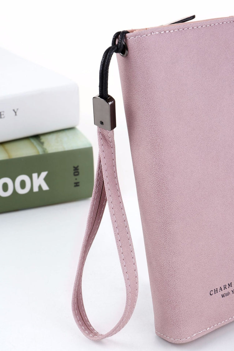長款錢包拉鏈零錢包卡片ID持有人手拿包女士錢包