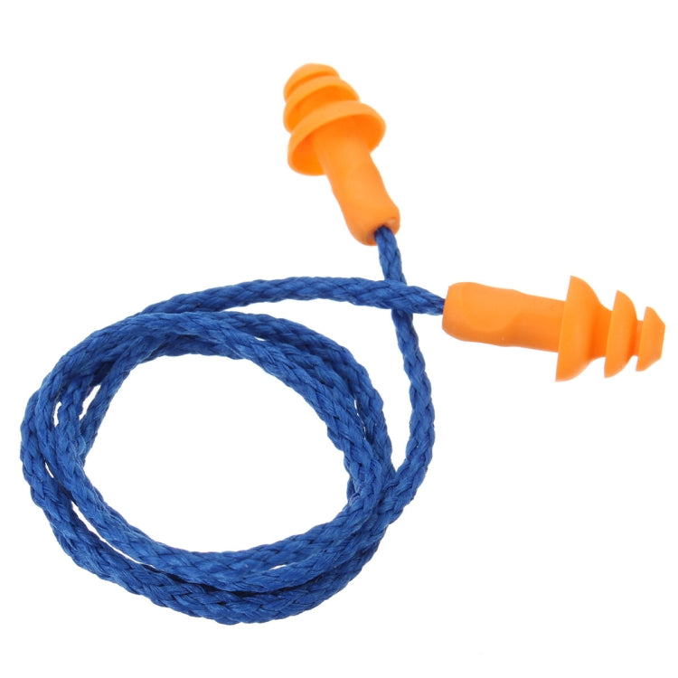 10 PCS 軟硅膠有線耳塞可重複使用聽力保護降噪耳塞耳罩