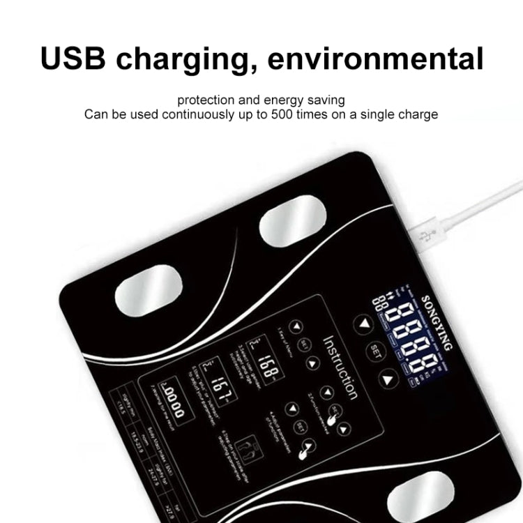 液晶显示器體脂电子智能稱重秤浴室脂肪秤数字人體重量秤