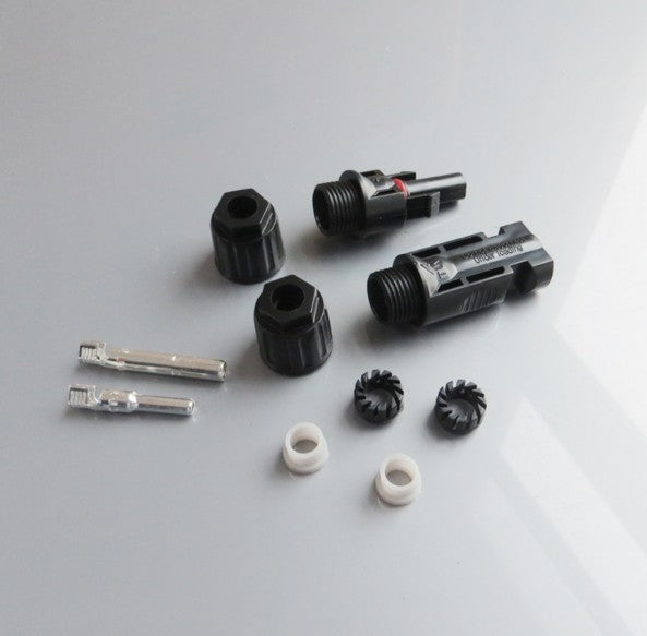 MC4 連接器公頭母頭30A 1000V 太陽能面板分支系列連接太陽能系統 用於光伏電纜2.5 / 4 / 6mm2