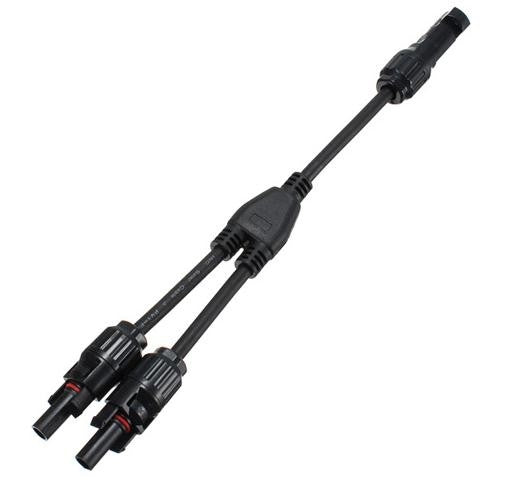 1對賣 MC4 分支Y適配器連接器M / M / F和F / F / M 用於太陽能電池板電纜