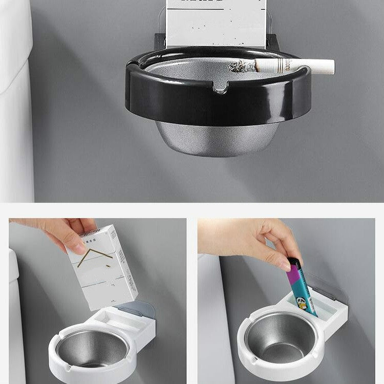 創意個性家用衛生間掛壁分體式煙灰缸