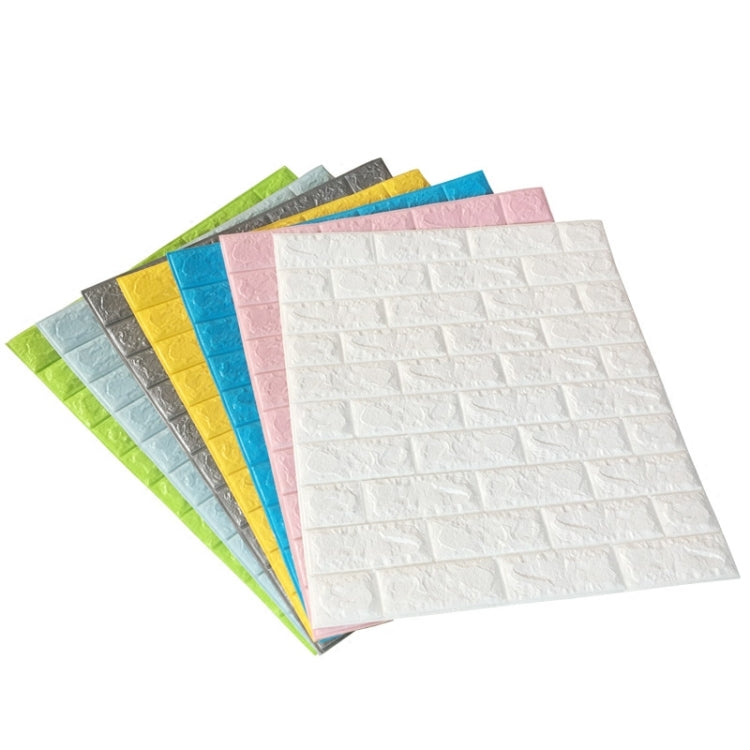 2件賣 自粘防水電視背景磚壁紙 3D牆貼客廳卧室壁畫裝飾貼紙