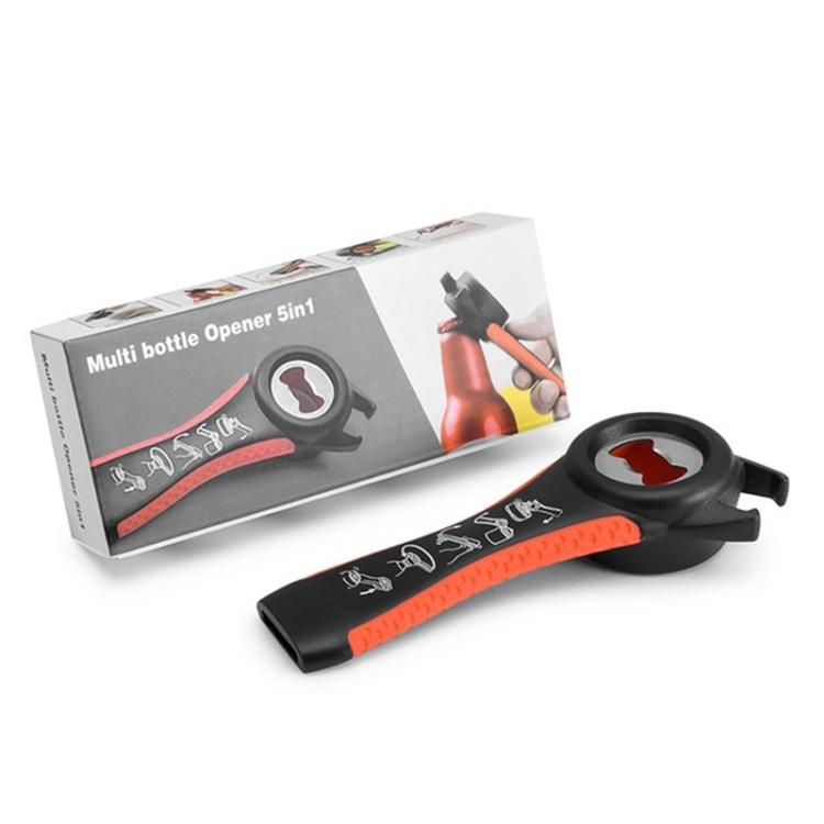 五合一多功能塑料開瓶器開罐開蓋器廚房工具