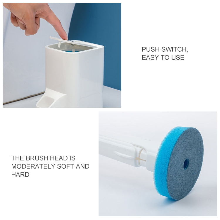 一次性可拋式馬桶刷長柄清潔刷帶底座掛式馬桶刷套裝