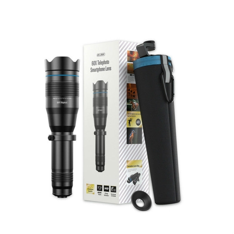 APEXEL APL-JS60XJJ09 全金屬60倍高清外置放大望遠鏡通用長焦手機鏡頭