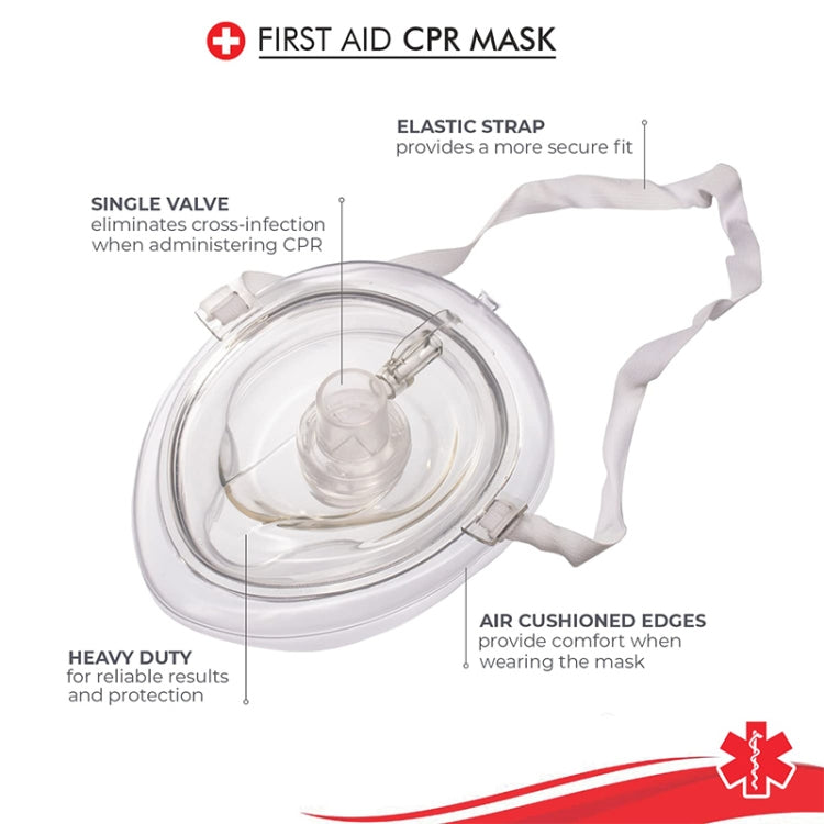 CPR復蘇器救援緊急急救面具呼吸面罩口呼吸單向閥工具