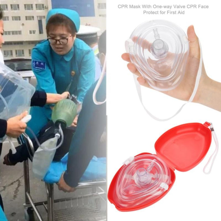 CPR復蘇器救援緊急急救面具呼吸面罩口呼吸單向閥工具