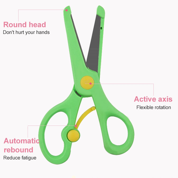 彈力安全小剪刀糖果色剪紙刀