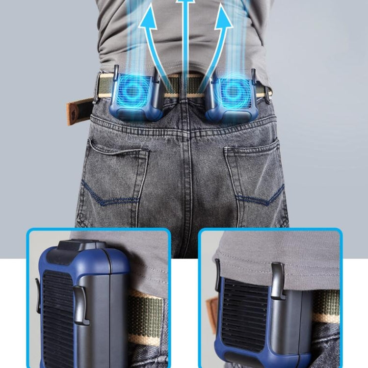 掛腰風扇戶外USB充電腰掛便捷式風扇