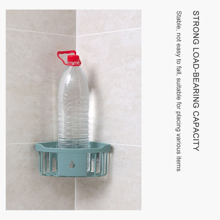 廚房水池衛生間浴室壁掛置物架洗漱台三角塑料收納架