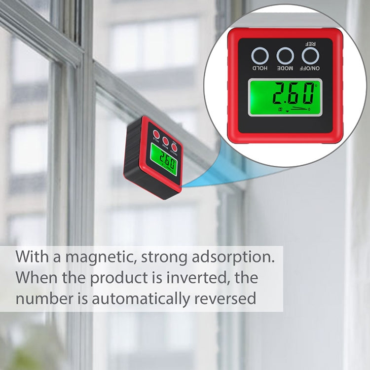 3鍵迷你精密磁數顯傾角盒/傾斜儀/傾角儀