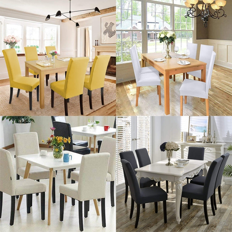 現代純色椅套氨綸彈力彈力婚禮宴會椅套餐邊座套田園酒店套