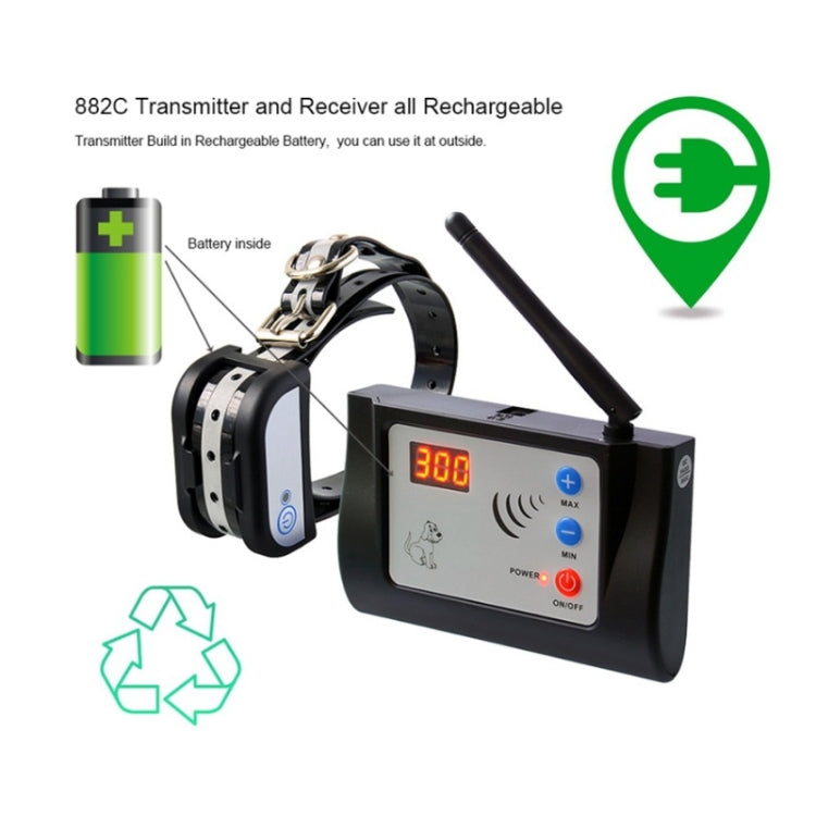 智能自動無線圍欄遙控电子訓狗器項圈