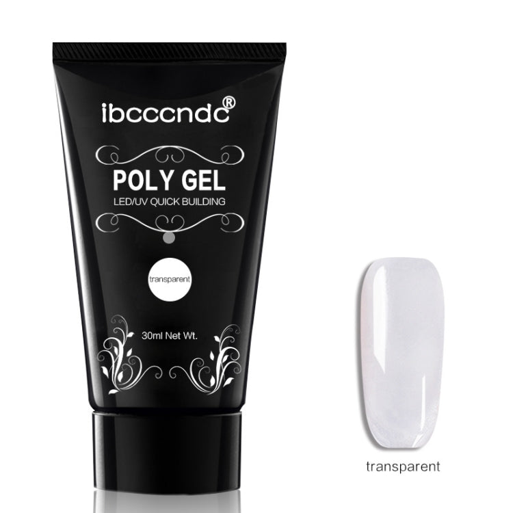 3件裝 指甲丙烯酸聚合物透明水晶凝膠