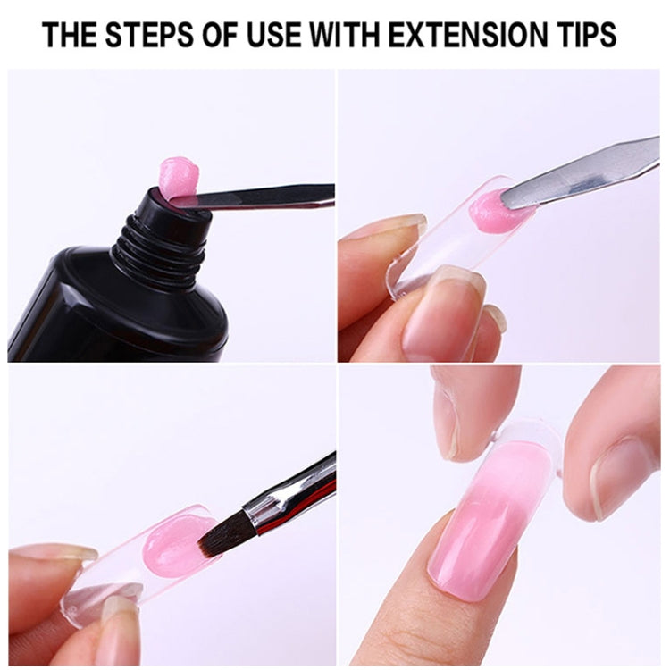 3件裝 指甲丙烯酸聚合物透明水晶凝膠