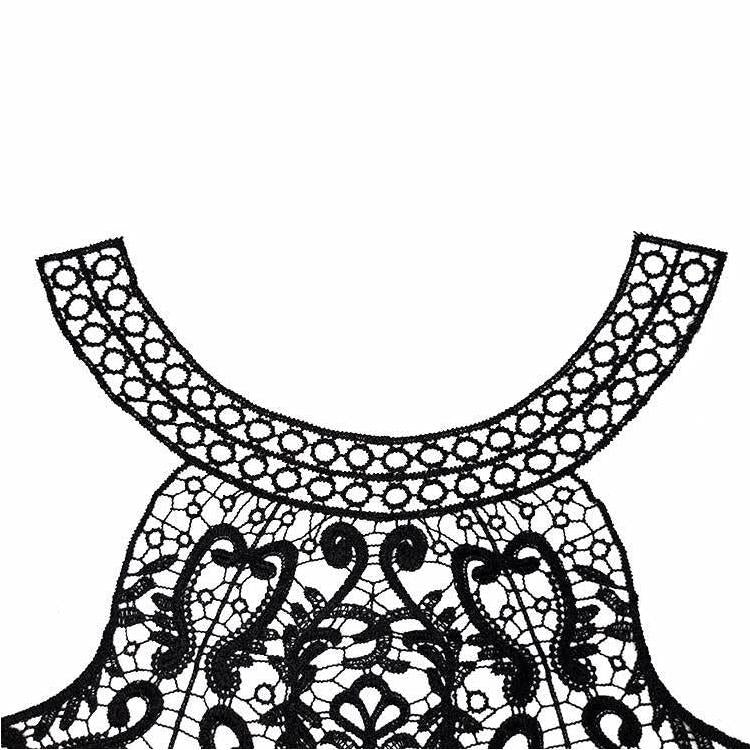 刺繡蕾絲領花立體鏤空假領子DIY服裝配飾