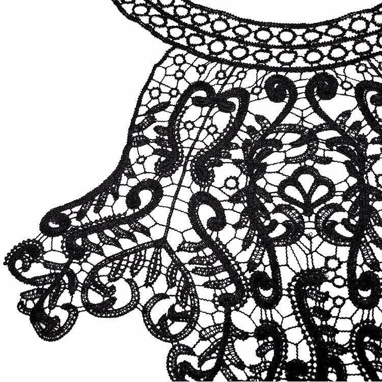 刺繡蕾絲領花立體鏤空假領子DIY服裝配飾
