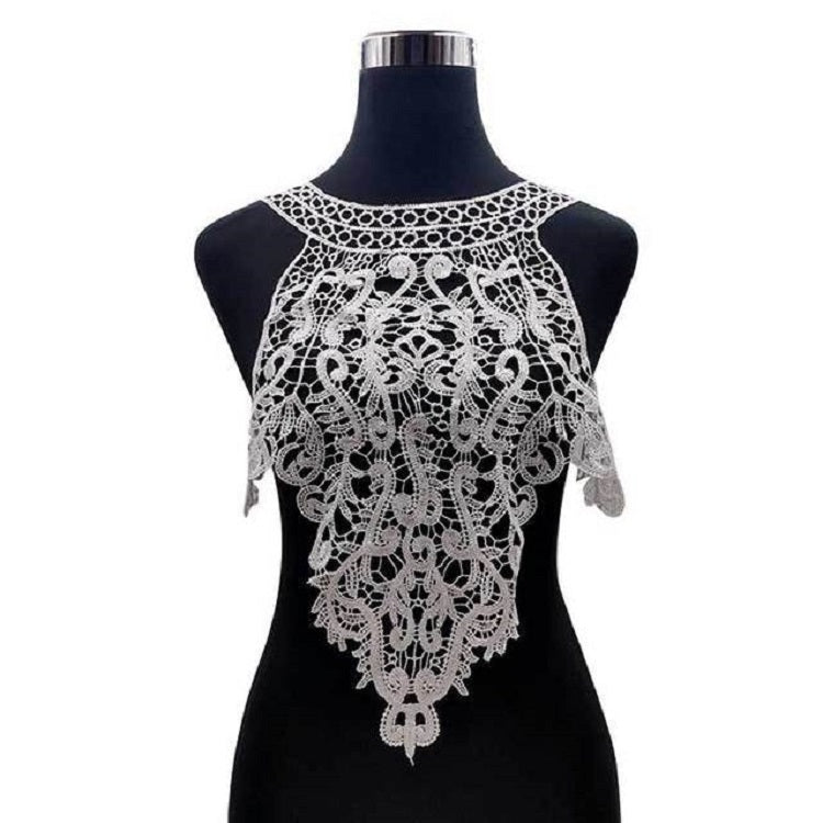 刺繡蕾絲領花立體鏤空假領子DIY服裝配飾