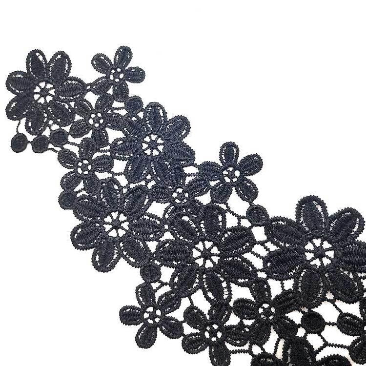 蕾絲衣領立體鏤空繡花假領子DIY服裝配飾，尺寸：約45 x 26cm