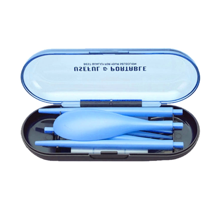 3件/套 迷你戶外便攜式旅行筷子勺叉套裝糖果色摺疊餐具學生兒童廚房工具