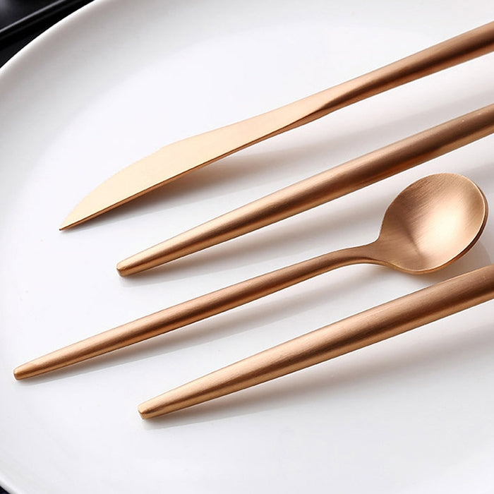 不銹鋼餐具 刀叉勺子西餐廚房餐具 家庭聚會餐具套裝