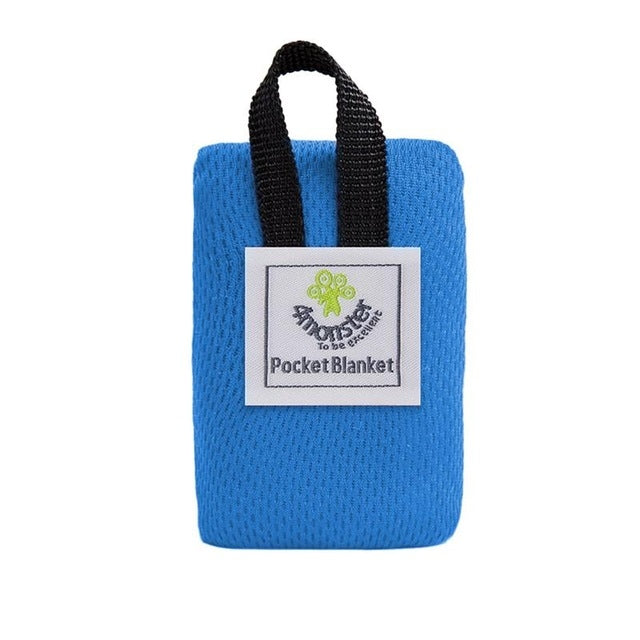 便攜式超薄摺疊野營墊口袋防水毯戶外野餐墊沙灘墊，尺寸：70 * 11cm