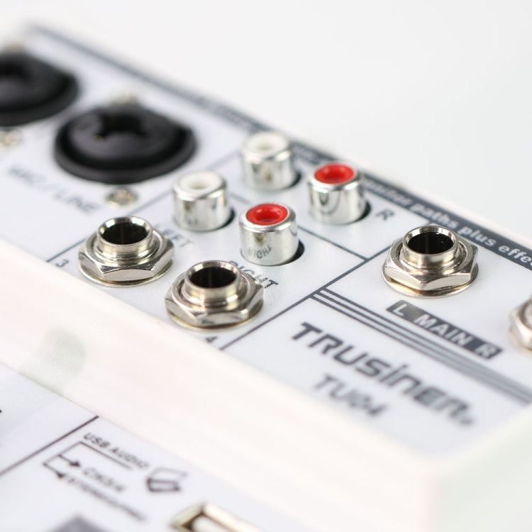 藍牙聲卡4路調音台 家用舞台USB小型調音台